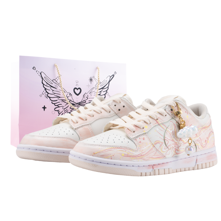 Nike Nike Dunk Skateboard Shoes Unisex Low Top Beige/Pink
