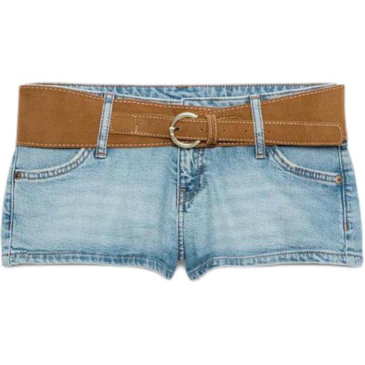 ZARA Denim Shorts Women's Medium Blue Moderate