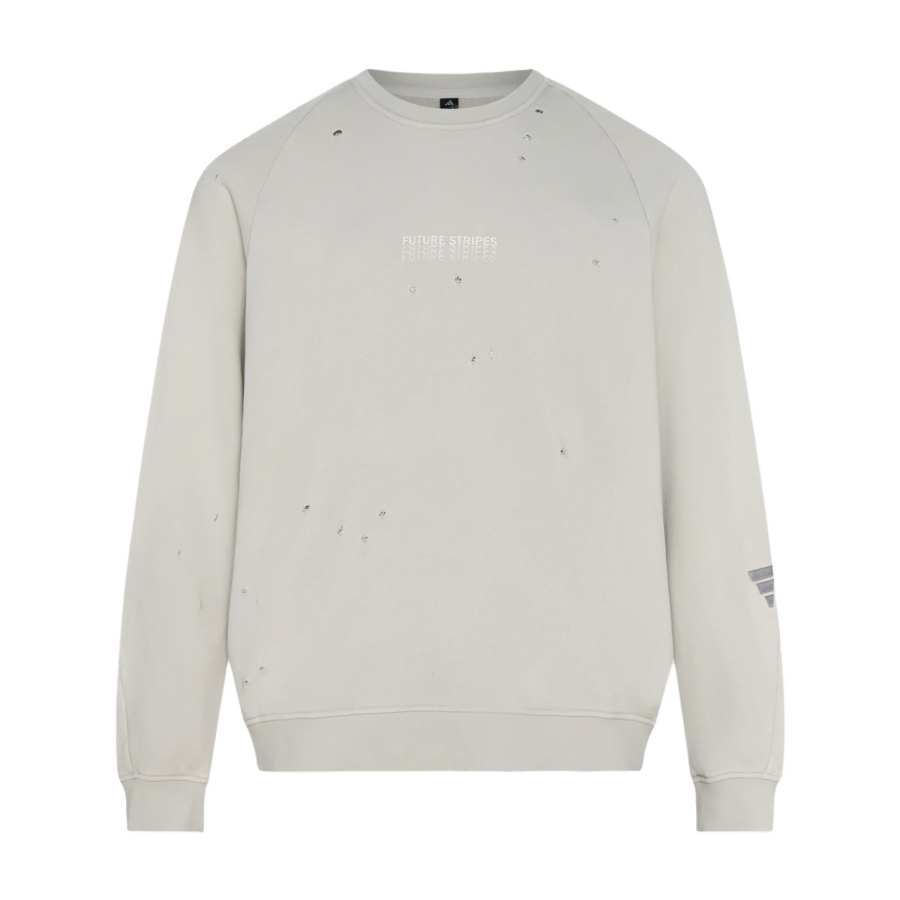 Adidas Adidas Sweatshirts Men's Track Gray Crew Neck Moderate