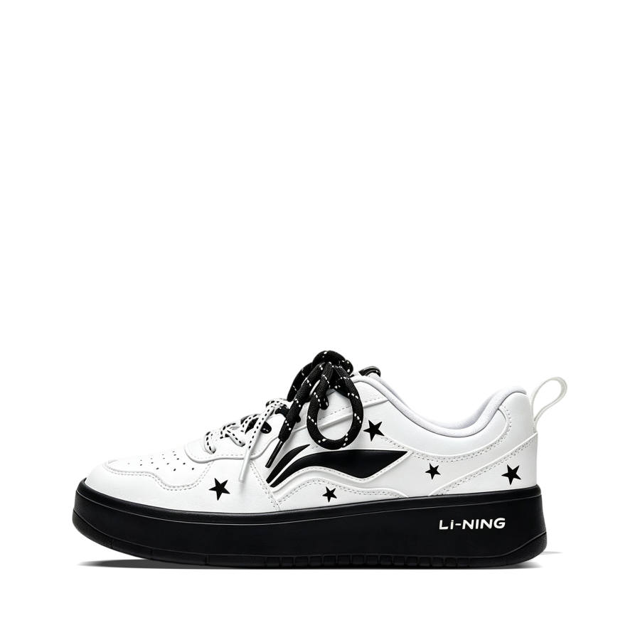 Li-Ning Li Ning First Cloud Skateboard Shoes Women's Low Top Black White