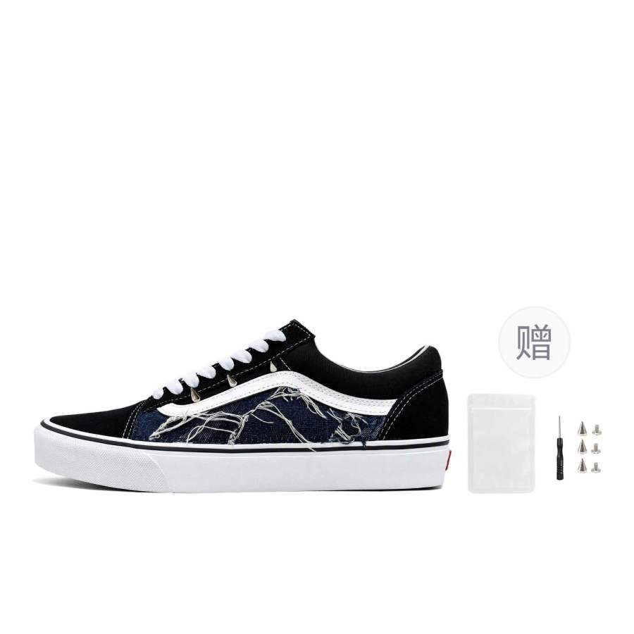 Vans Vans Old Skool Skateboard Shoes Unisex Low Top Blue