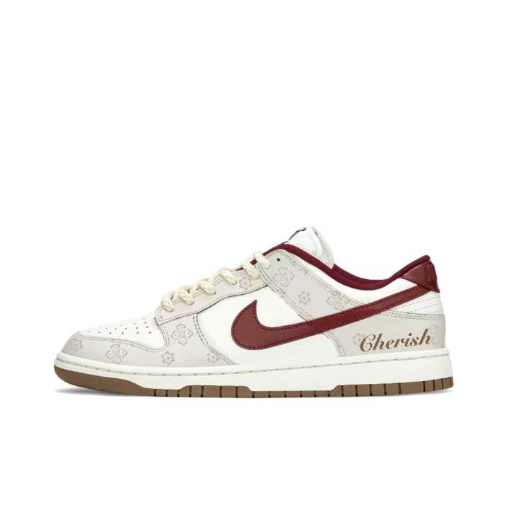 Nike Nike Dunk Skateboard Shoes Unisex Low Top Red