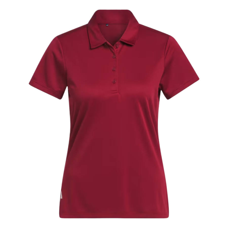 Adidas Adidas Performance Golf Clothing Women's Preppy Burgundy Polo Collar Moderate