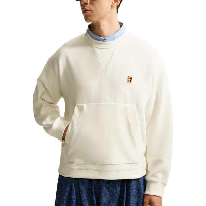 Nike Nike Club Sweatshirts Men's Sail White Crew Neck Moderate