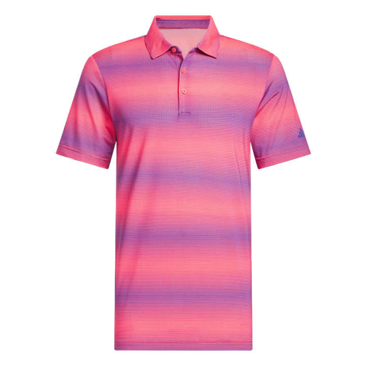 Adidas Adidas Ultimate365 Golf Clothing Men's Solid Turbo Color Polo Collar Moderate