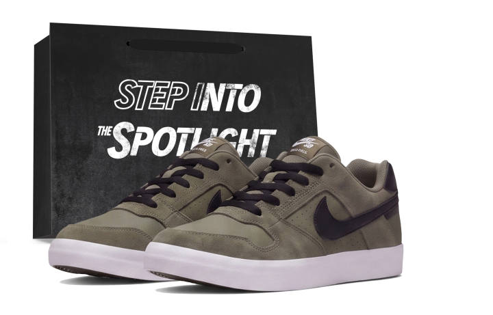 Nike Nike SB Delta Skateboard Shoes Unisex Low Top Olive Green
