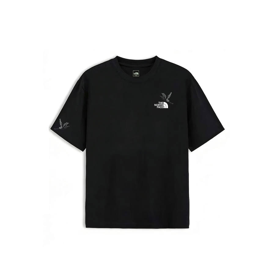 THE NORTH FACE T Shirts Unisex Black Crane Crew Neck Moderate