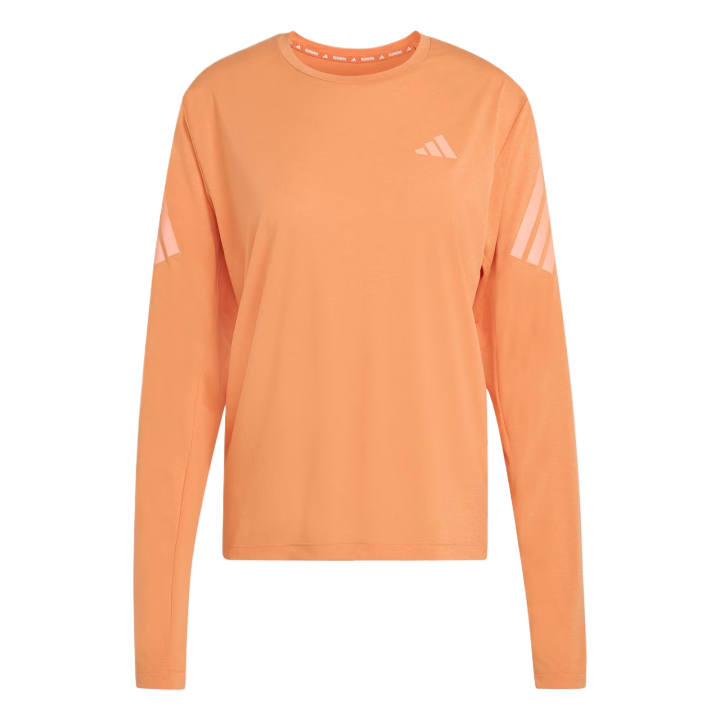 Adidas Adidas Running T Shirts Women's Dark Orange Crew Neck Moderate