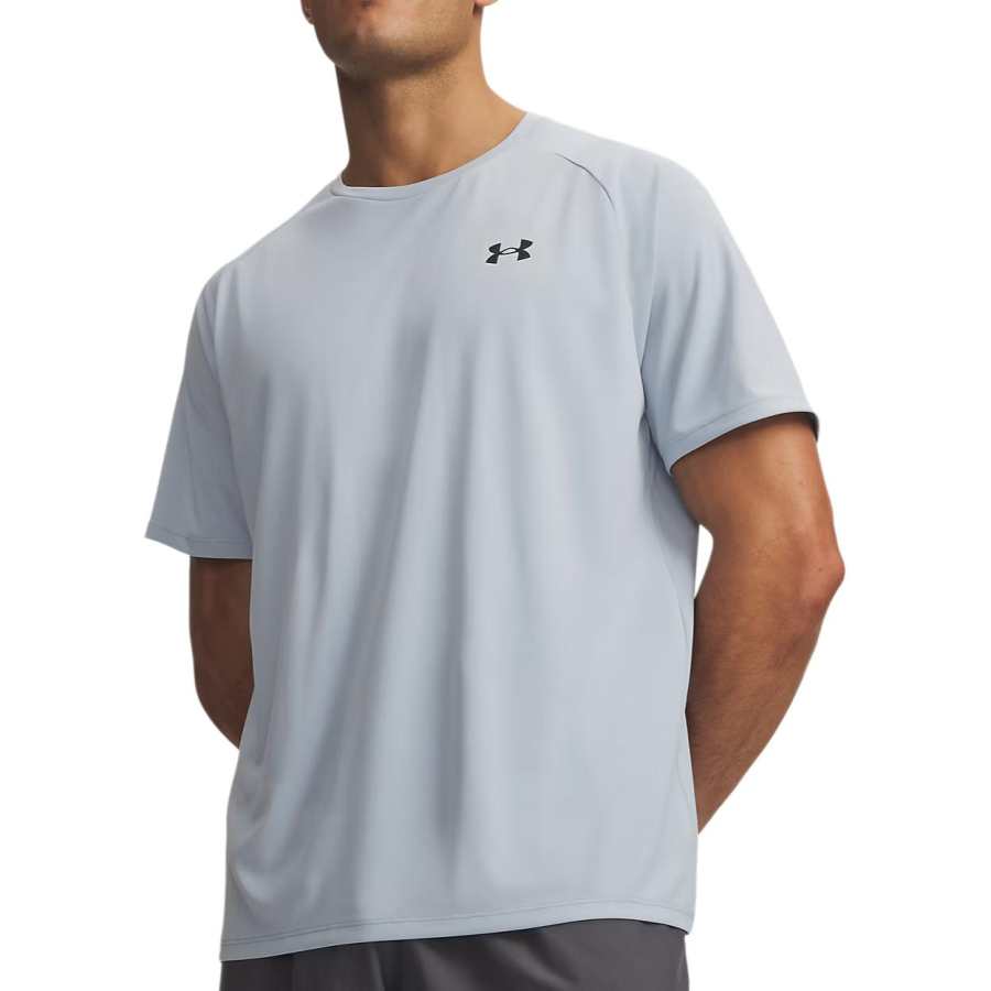 Under Armour T Shirts Men's Blue Mist Crew Neck
