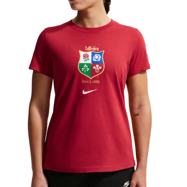 Nike Nike T Shirts Women's Pepper Red/White Crew Neck Moderate