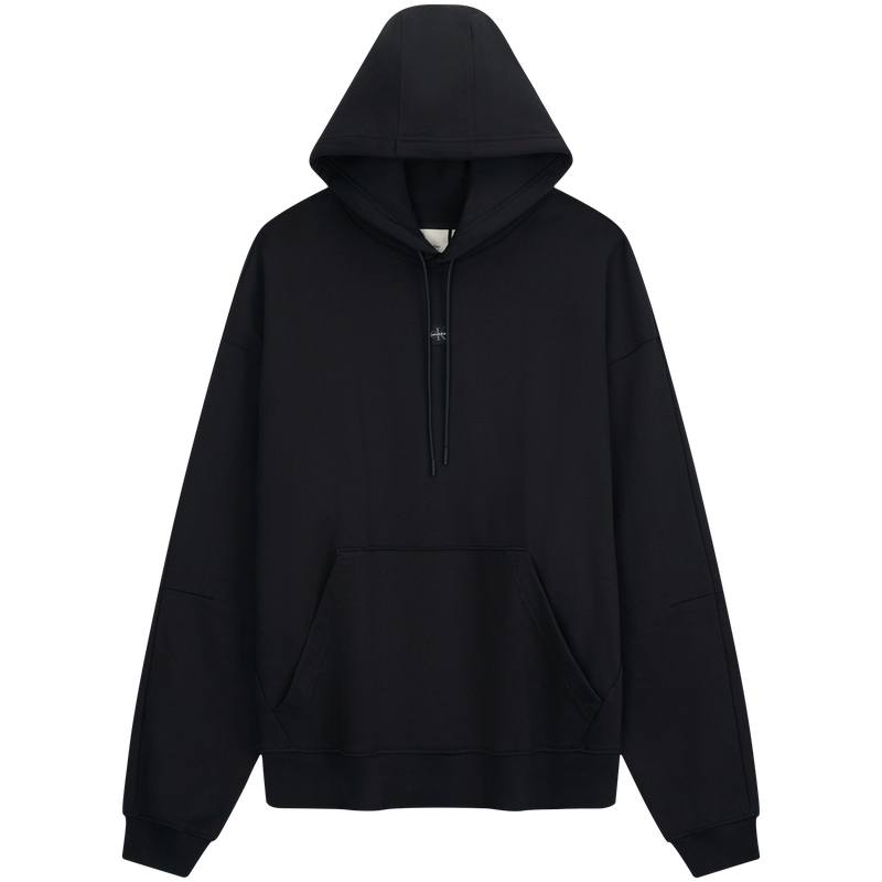 Calvin Klein Sweatshirts Men's UB1 Space Black Hooded Non Detachable Moderate
