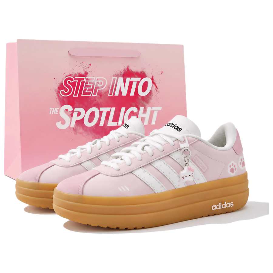 Adidas Adidas VL Court Bold German Army Trainers Women's Low Top Pink