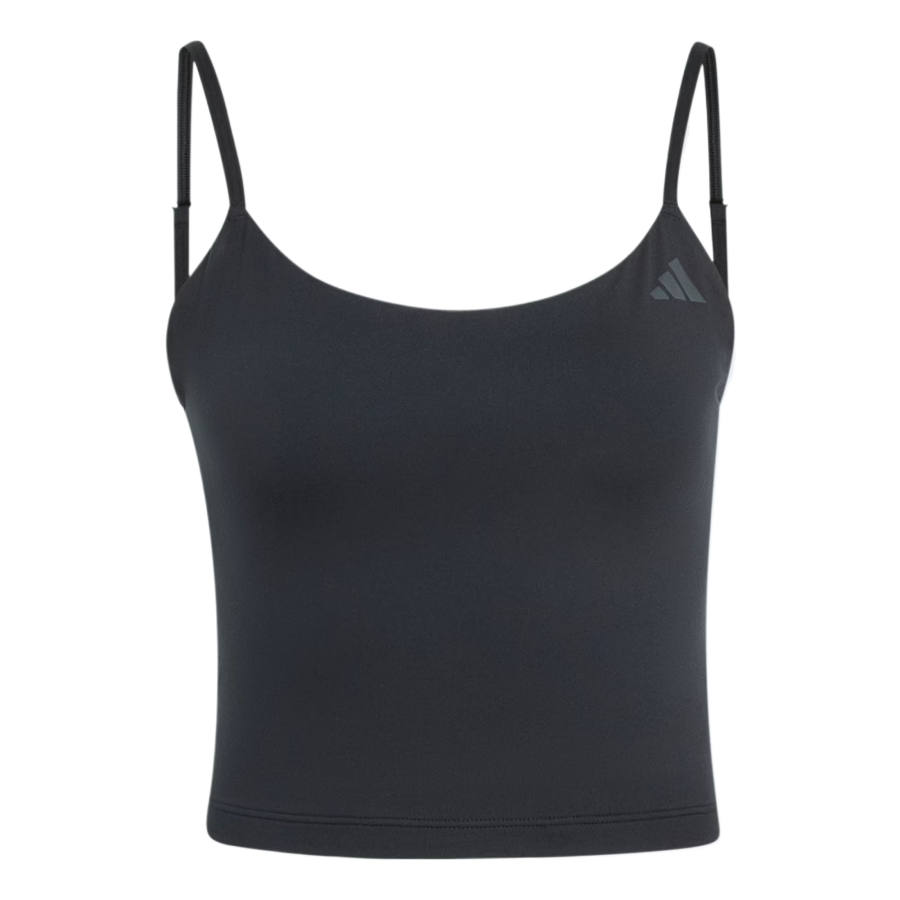 Adidas Adidas ESSENTIALS Sleeveless Sports Shirts Women's Black Crew Neck Moderate