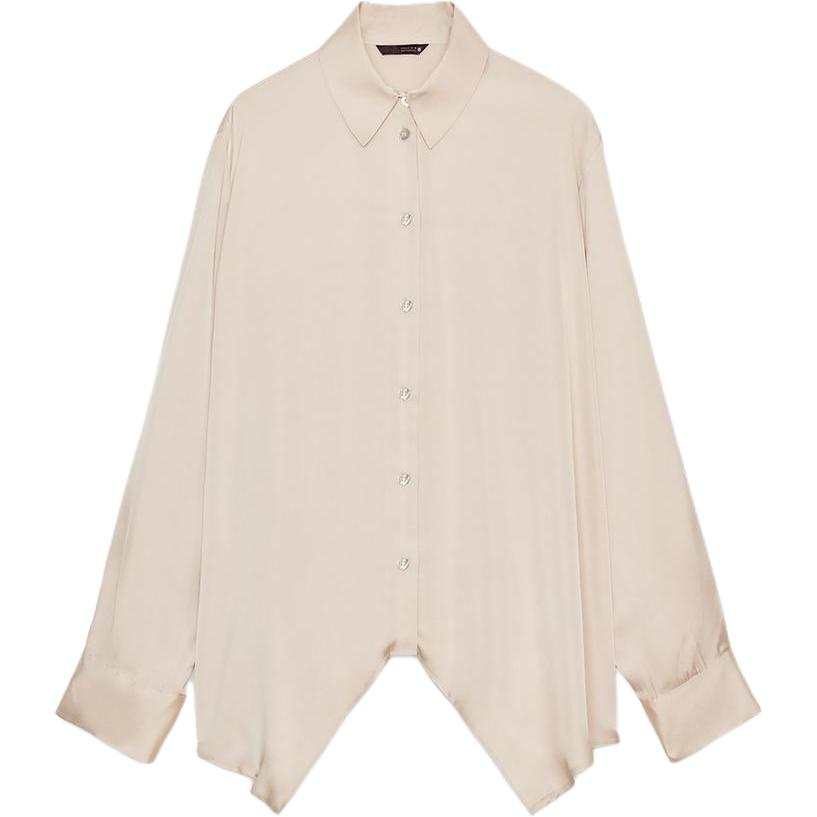 ZARA Shirts Women's Champagne Lapel