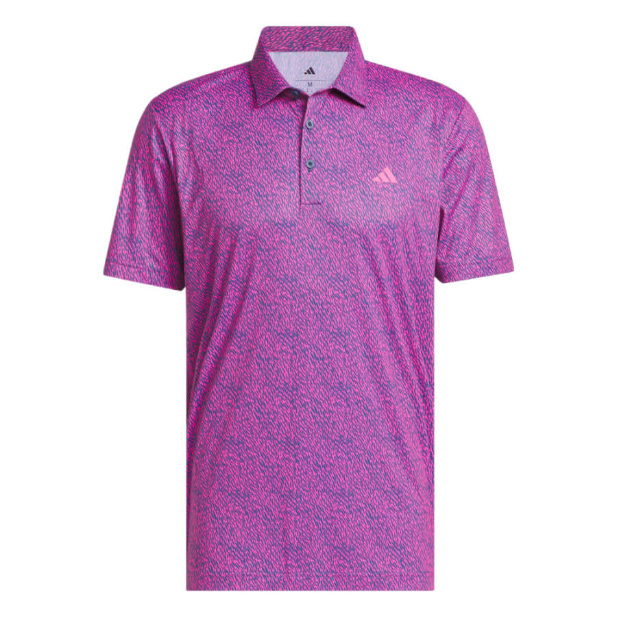 Adidas Adidas Ultimate365 Polo Shirts Men's Bright Pink/Dark Gasoline Polo Collar Moderate