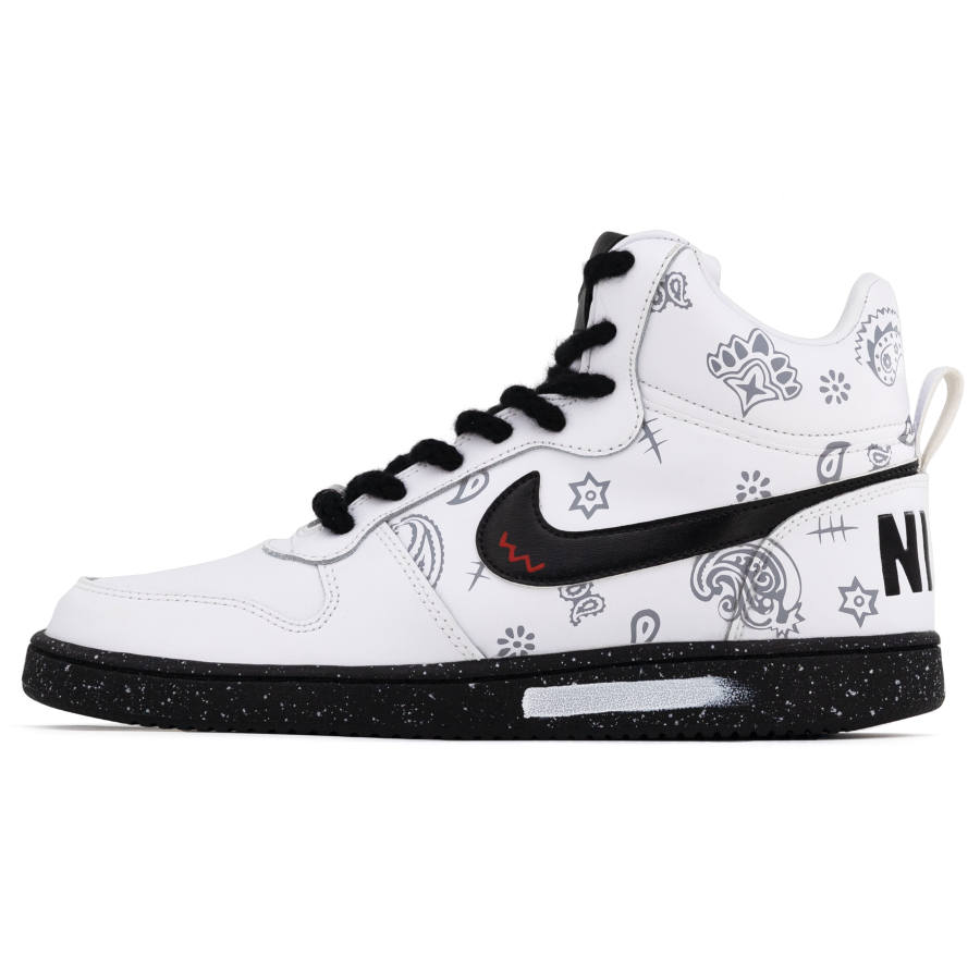 Nike Nike Court Borough Skateboard Shoes Men's High Top White/Black