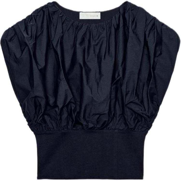 ZARA T Shirts Women's Sea Blue Crew Neck