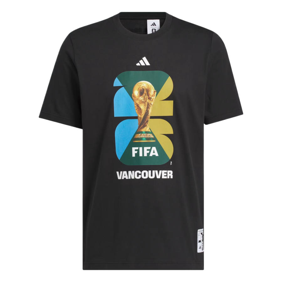 Adidas Adidas FIFA World Cup T Shirts Men's Black Crew Neck Moderate