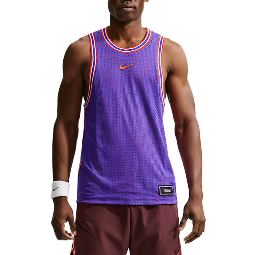 Nike Nike Court Slam Tennis Tops Men's Dark Purple/Bright Dark Red/Burgundy Gray/Bright Dark Red Crew Neck Moderate
