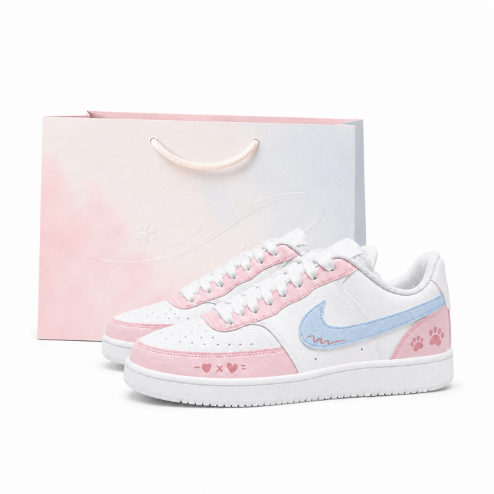 Nike Nike Court Vision 1 Skateboard Shoes Unisex Low Top White