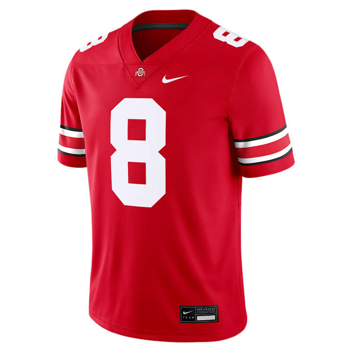 Nike Nike NFL Rugby Jerseys Men's Red V Neck Moderate