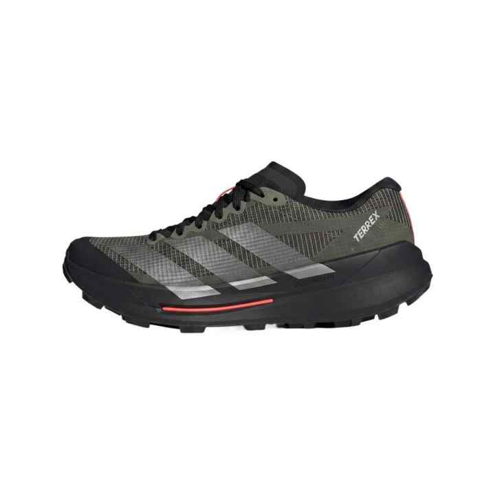 Adidas Adidas Terrex Agravic Trail Running Shoes Men's Low Top Olive Green/Iron Gray/Sun Yellow