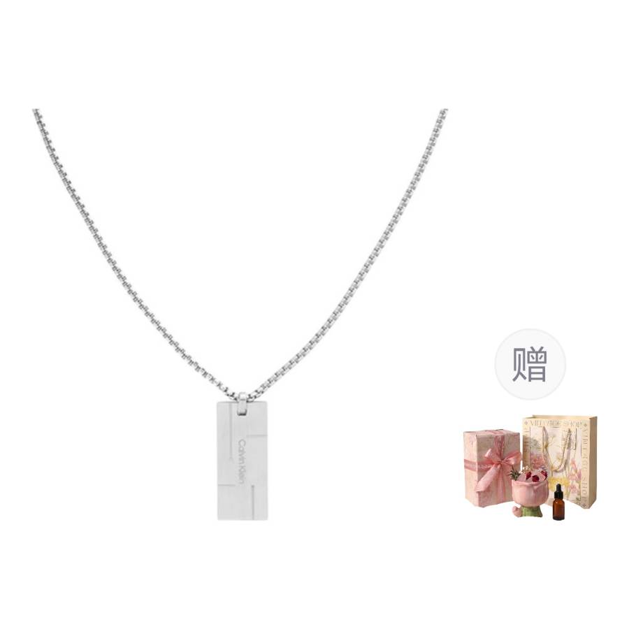 CALVIN KLEIN 316L Stainless Steel Niche, Versatile, Trendy, Necklace Unisex
