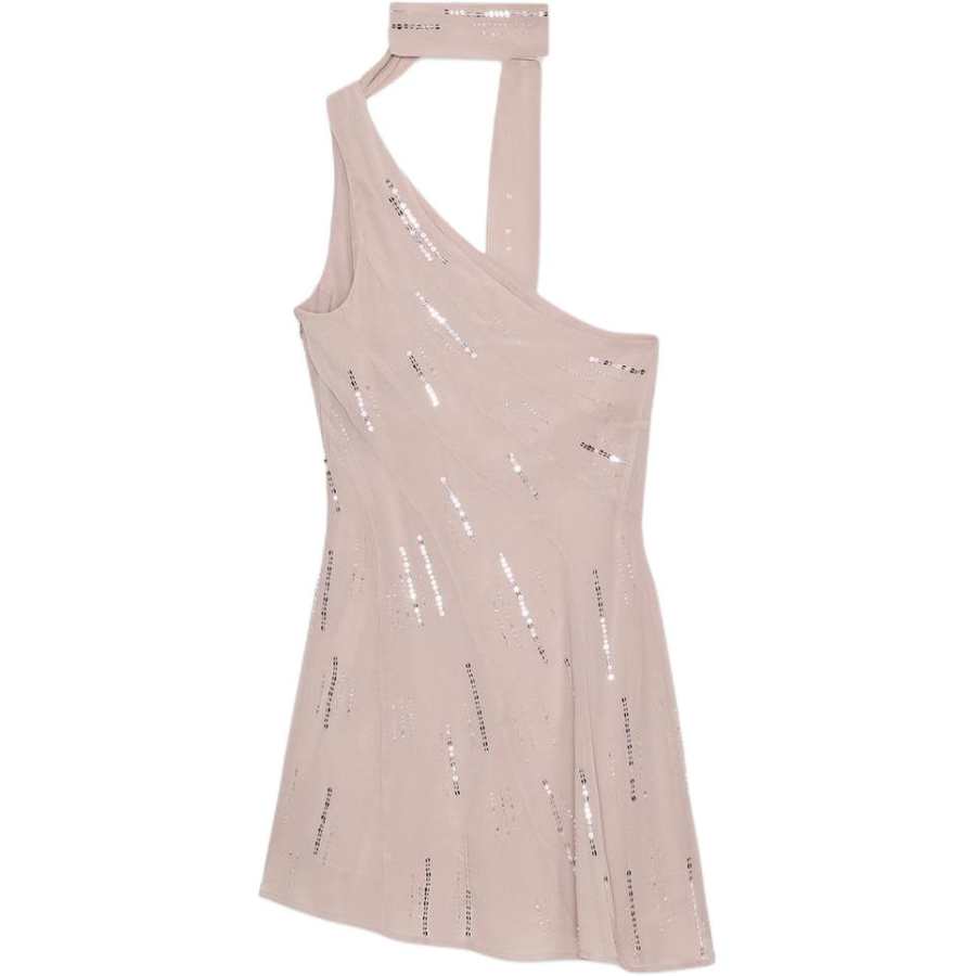 ZARA Sleeveless Dresses Women's Beige Yellow Moderate