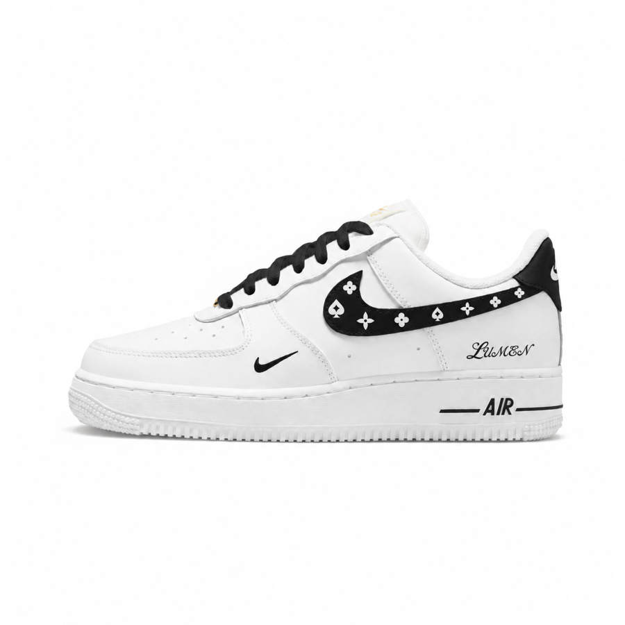 Nike Nike Air Force 1 Skateboard Shoes Unisex Low Top Black Peach Blossom Character