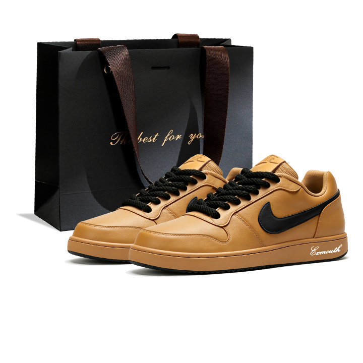 Nike Nike EBERNON Skateboard Shoes Men's Low Top Brown, Black