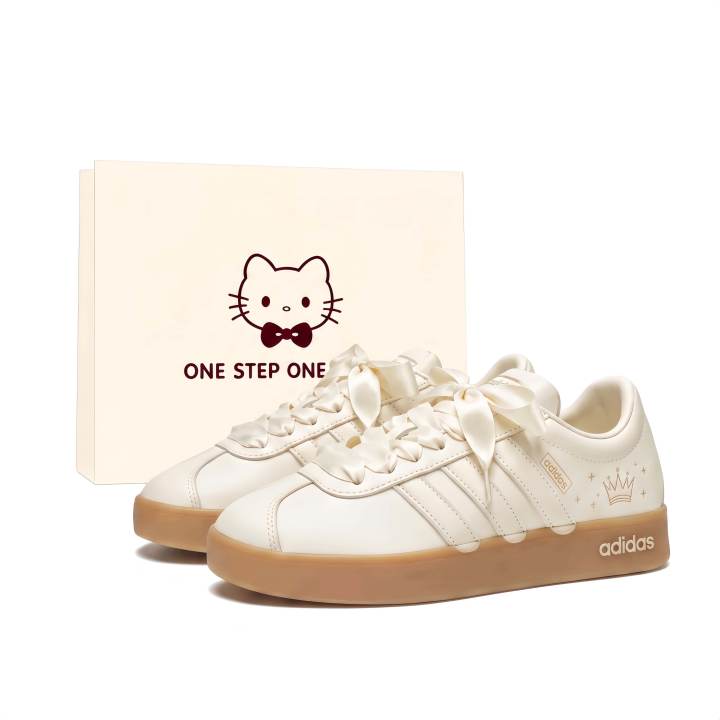 Adidas Adidas VL COURT 2.0 German Army Trainers Unisex Low Top Pearl White