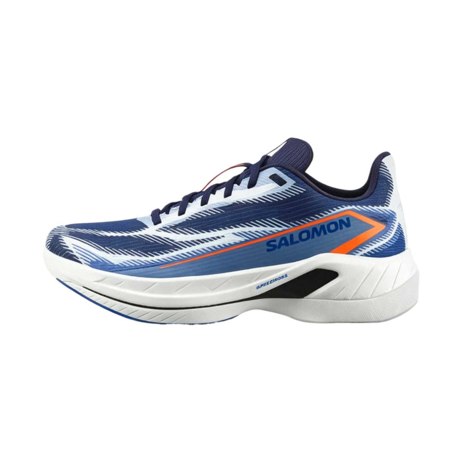 SALOMON SPECTUR 3 Running Shoes Men's Low Top Blue Light/White/Dragon Flame