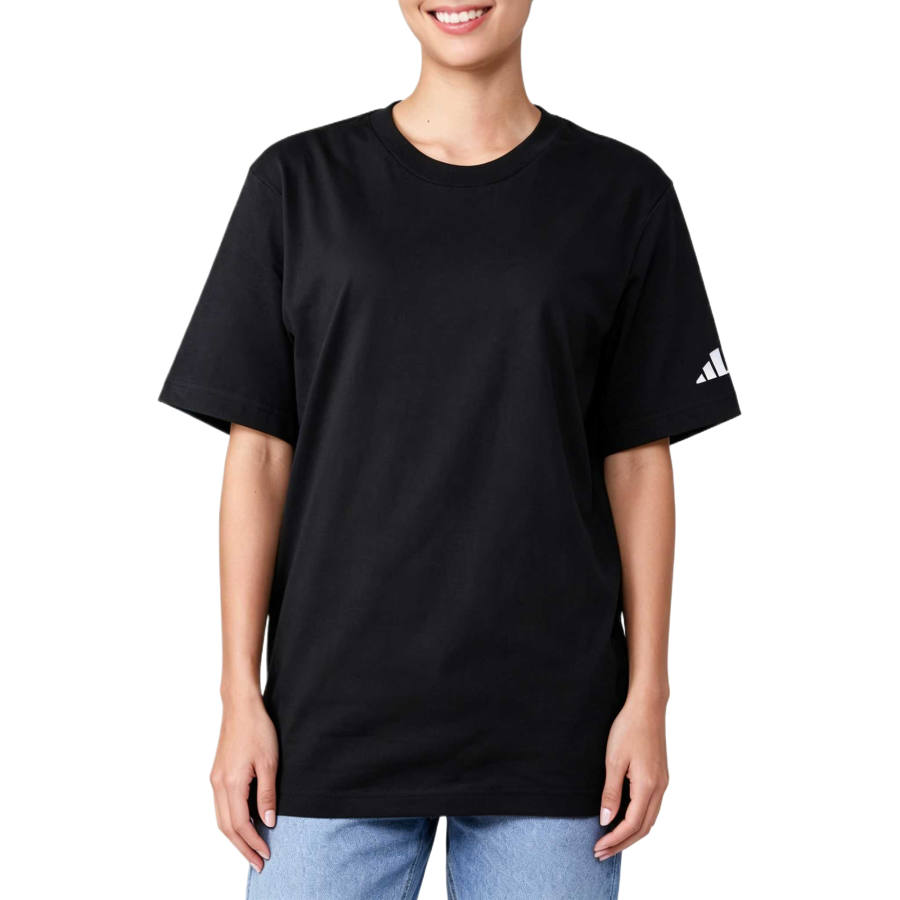 Adidas Adidas T Shirts Unisex Black Crew Neck Moderate Straight Fit