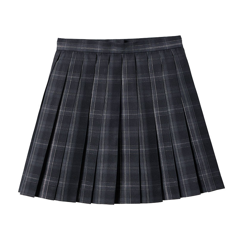 FABRIC PIG Casual Short Skirts Women's Black Short Skirt Moderate Short Skirt Pleated Skirt