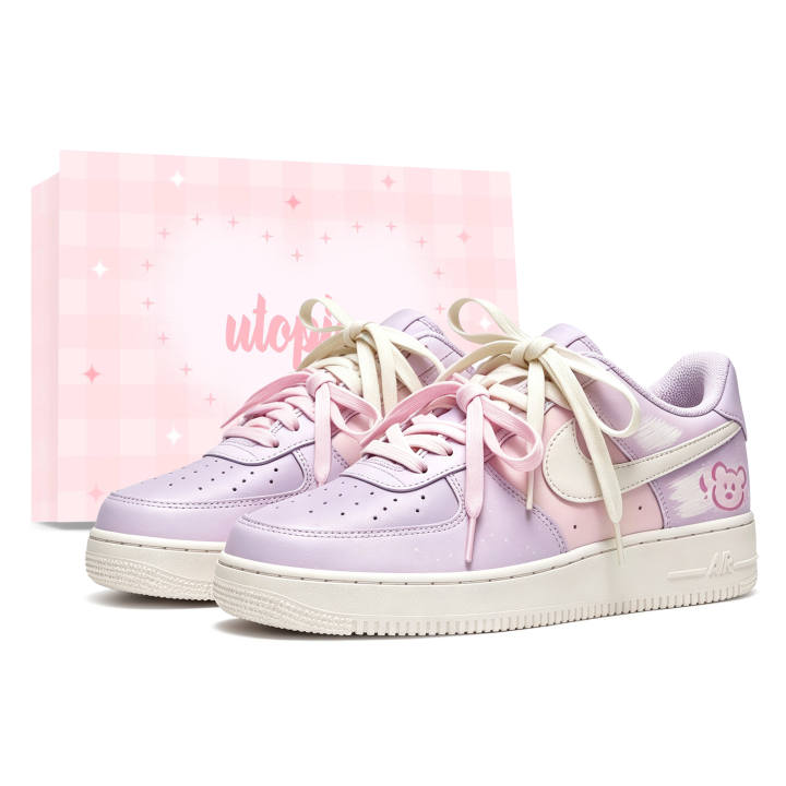 Nike Nike Air Force 1 Skateboard Shoes Unisex Low Top Ecru