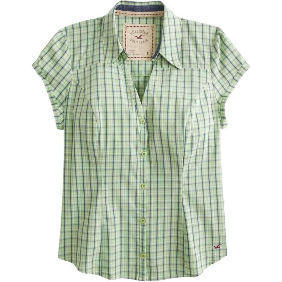 Hollister/ Shirts Women's Matcha Plaid Lapel