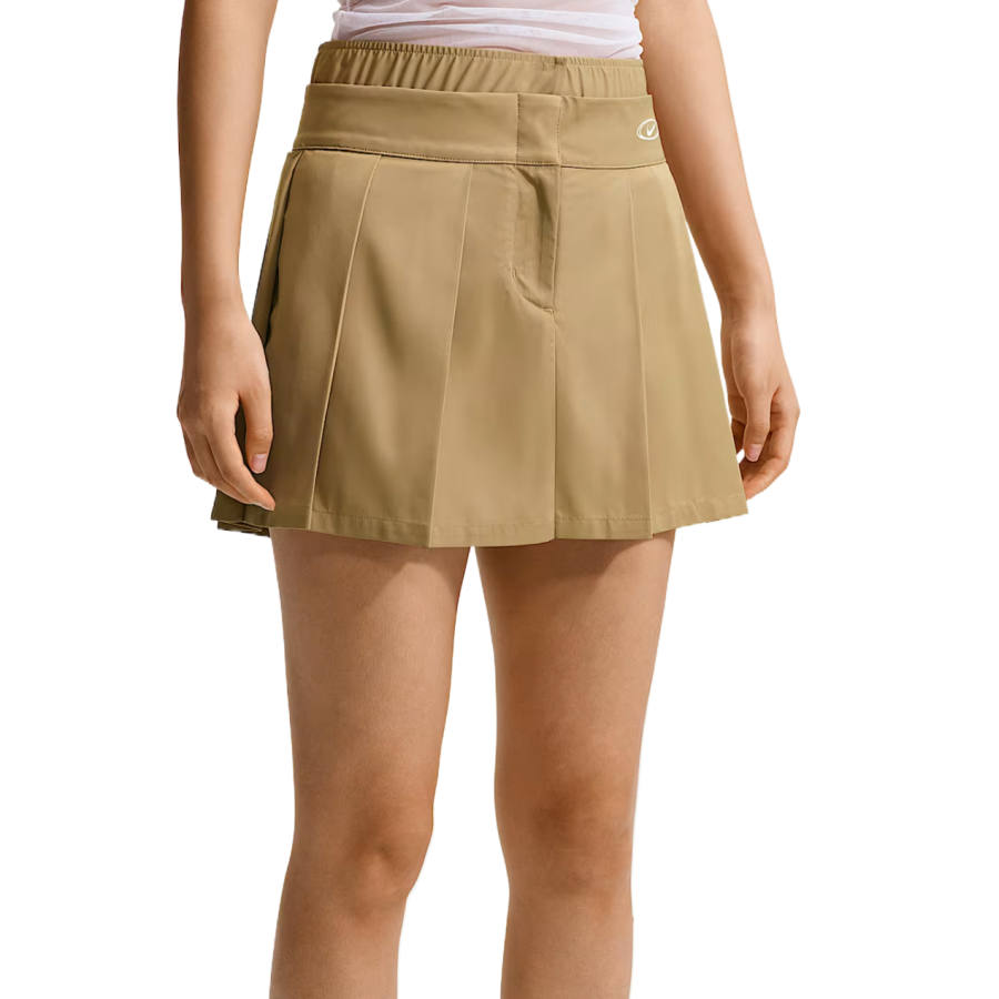 Nike Nike Sportswear Casual Short Skirts Women's Apricot Tea Brown/White Moderate Short Skirt