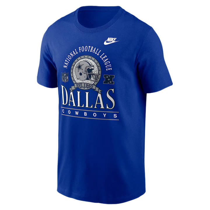 Nike Nike NFL T Shirts Men's Royal Crew Neck