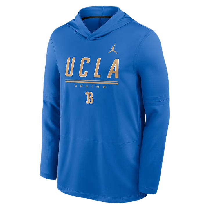 Jordan Jordan BRAND Sweatshirts Men's Signal Blue/Black Hooded Non Detachable Moderate
