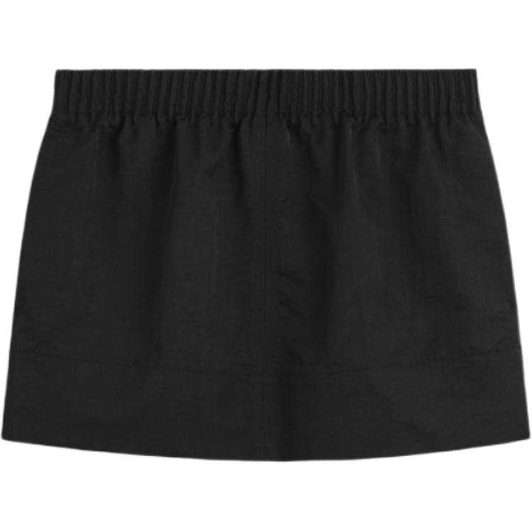 COS Casual Short Skirts Women's Black Moderate Short Skirt A Line Skirt