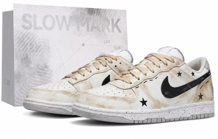 Nike Nike Big Skateboard Shoes Men's Low Top Beige