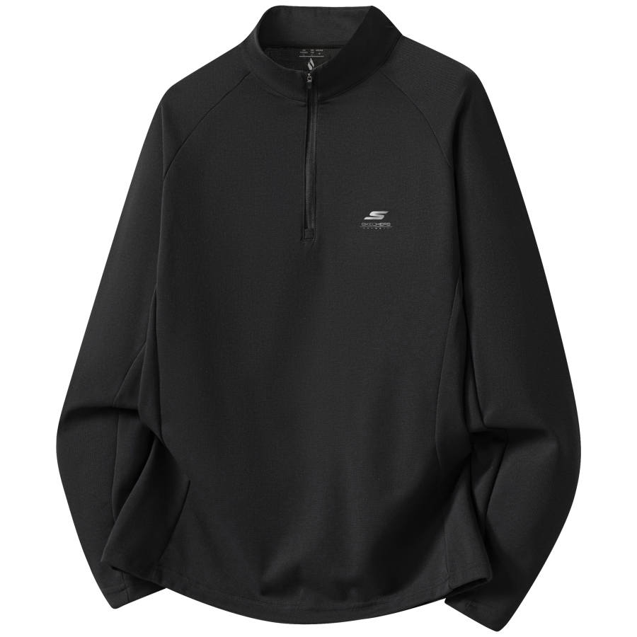 Skechers Quick Dry Technology Collection Quick Dry T Shirts Men's Stand Collar Moderate Straight Fit