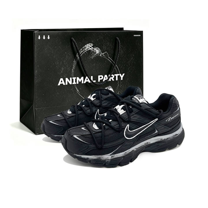 Nike Nike Initiator Running Shoes Unisex Low Top Black Gray White