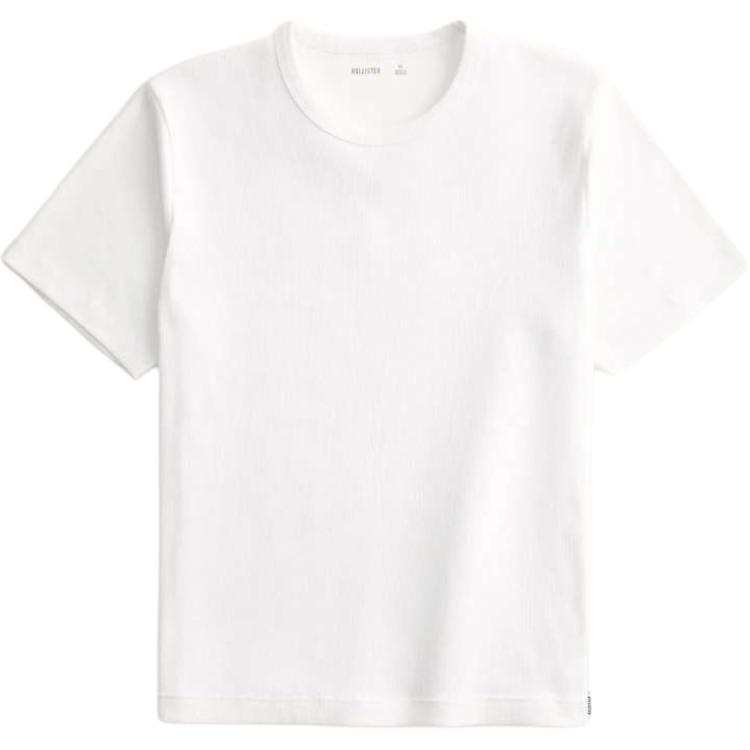 Hollister/ T Shirts Men's White Crew Neck