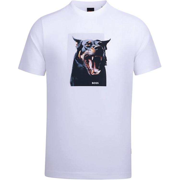 HUGO BOSS T Shirts Men's Crew Neck Moderate Straight Fit