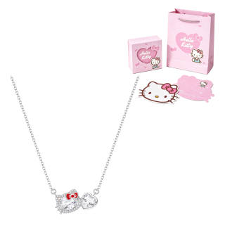 Sanrio X Hello Kitty Hello Kitty Artificial Gemstone Necklaces Women's