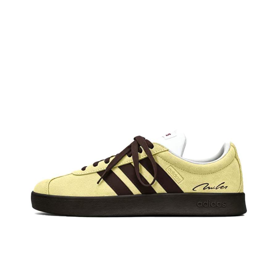 Adidas Adidas Vl Court Classic German Army Trainers Unisex Low Top Lime Brown