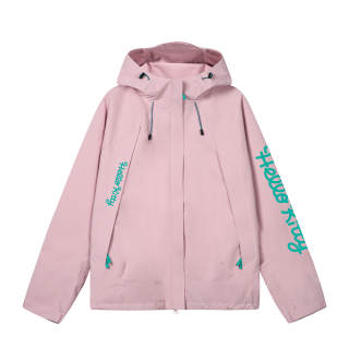 Sanrio Hello Kitty Windbreaker Jackets Women's Hooded Non Detachable Moderate Straight Fit