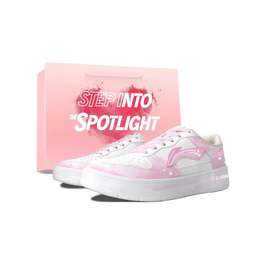 Li-Ning Li Ning Floating Boat Skateboard Shoes Unisex Low Top Pink