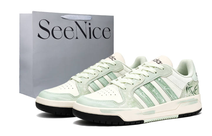 Adidas Adidas ENTRAP Skateboard Shoes Unisex Low Top Green , White , Emerald Green